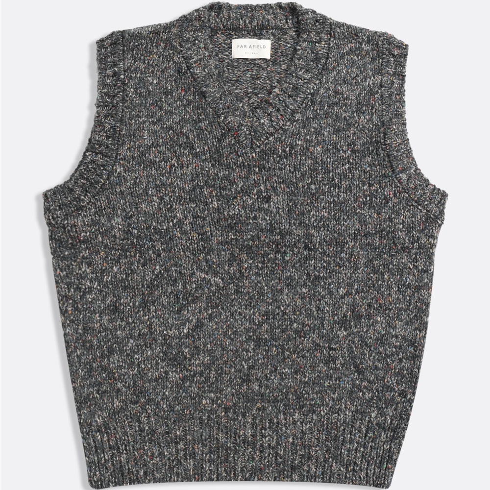NWT Far Afield Donegal Tweed “Pinto” Vest